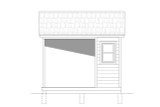 Traditional House Plan - Dog Shed 30487 - Right Exterior