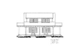 Lodge Style House Plan - Twin Peaks 30528 - Rear Exterior