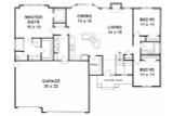 Traditional House Plan - 30550 - 1st Floor Plan