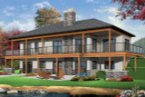 Secondary Image - Ranch House Plan - The Belvedere 30883 - Rear Exterior