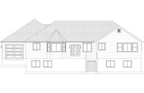 Country House Plan - Cleverley 31052 - Rear Exterior