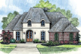 European House Plan - Oak Alley 32172 - Front Exterior