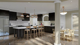 European House Plan - New Land Cottage 32235 - Kitchen
