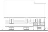 Farmhouse House Plan - Brewster 2 32525 - Rear Exterior