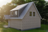 Craftsman House Plan - Wright 32535 - Rear Exterior