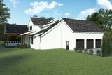 Farmhouse House Plan - 32741 - Left Exterior