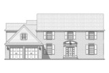 Colonial House Plan - Bonnell 32758 - Front Exterior