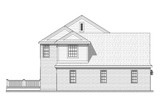 Colonial House Plan - Bonnell 32758 - Left Exterior