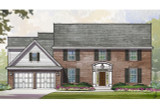 Colonial House Plan - Bonnell 32758 - Front Exterior