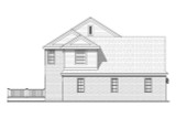 Colonial House Plan - Bonnell 32758 - Left Exterior
