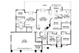 Southwest House Plan - Cibola 32998 - 1st Floor Plan