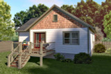 Traditional House Plan - 33140 - Rear Exterior