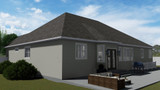 Traditional House Plan - Caldwell 33222 - Rear Exterior