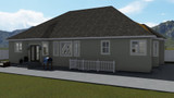 Traditional House Plan - Caldwell 33222 - Rear Exterior