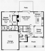 Contemporary House Plan - The Soltaire 33224 - 1st Floor Plan