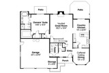 Mediterranean House Plan - Strasbourg 33382 - 1st Floor Plan