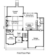 Traditional House Plan - The Applewood 33488 - 1st Floor Plan