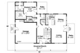 Country House Plan - Primrose 33491 - 1st Floor Plan