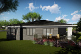 Prairie House Plan - 33613 - Rear Exterior
