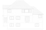 Traditional House Plan - Stoneman 33704 - Rear Exterior