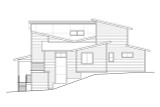 Contemporary House Plan - Forest View 34264 - Right Exterior