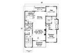 Contemporary House Plan - Forest View 34264 - 1st Floor Plan