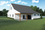 Farmhouse House Plan - 34410 - Left Exterior