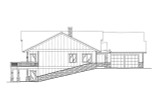 Craftsman House Plan - 34493 - Left Exterior