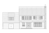 Cape Cod House Plan - Auburn 34554 - Rear Exterior