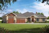 Craftsman House Plan - Blue Hill Timbers 34574 - Front Exterior