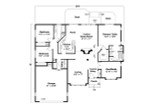 Traditional House Plan - Wileada 34584 - 1st Floor Plan