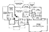 Craftsman House Plan - Cedar Creek 34749 - 1st Floor Plan