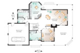 Country House Plan - Mt. Meridian 2 34808 - 1st Floor Plan