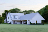 Farmhouse House Plan - Swan Lake 34815 - Rear Exterior