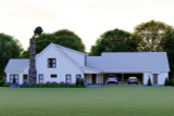 Farmhouse House Plan - Swan Lake 34815 - Right Exterior