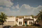 Southwest House Plan - Pagosa Springs 34990 - Front Exterior