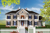 Colonial House Plan - 35146 - Front Exterior