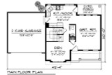 Traditional House Plan - 35386 - 1st Floor Plan