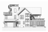 Craftsman House Plan - Beach Walk 35678 - Left Exterior
