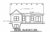 Secondary Image - Craftsman House Plan - Telluride Gable FB 36193 - Rear Exterior