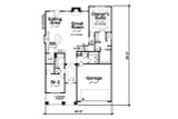 Craftsman House Plan - Telluride Gable FB 36193 - 1st Floor Plan