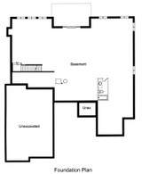 Secondary Image - Traditional House Plan - The Wyndham II 36350 - Basement Floor Plan