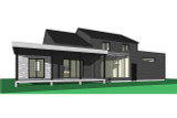 Farmhouse House Plan - New Cotton Country 2 36460 - Rear Exterior