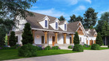Traditional House Plan - Lodgemont 36583 - Left Exterior