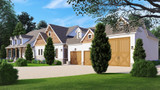 Traditional House Plan - Lodgemont 36583 - Right Exterior