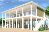 Modern House Plan - Sand Castle 36726 - Front Exterior