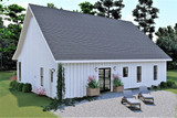 Cottage House Plan - 36741 - Rear Exterior