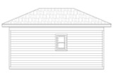 Secondary Image - Traditional House Plan - 36842 - Rear Exterior