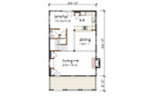 Country House Plan - 36943 - 1st Floor Plan