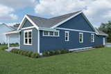 Craftsman House Plan - 36984 - Left Exterior